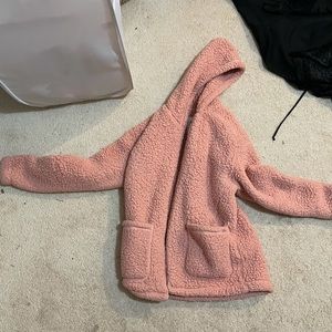 Hollister sherpa open cardigan
